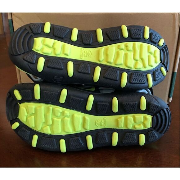 KAMIK - NWTIB - Youth Sz 36 (4) "Wander" Sandal in Black/Lime. Vegan & Washable! - Picture 11 of 16
